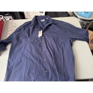 NWT Coastaro L Blue‎ Button Up 2XL
